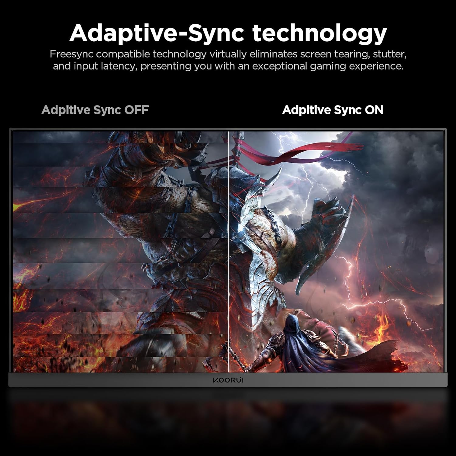 Moniteur de jeu KOORUI 25E3A 24,5 pouces VA FHD 180 Hz