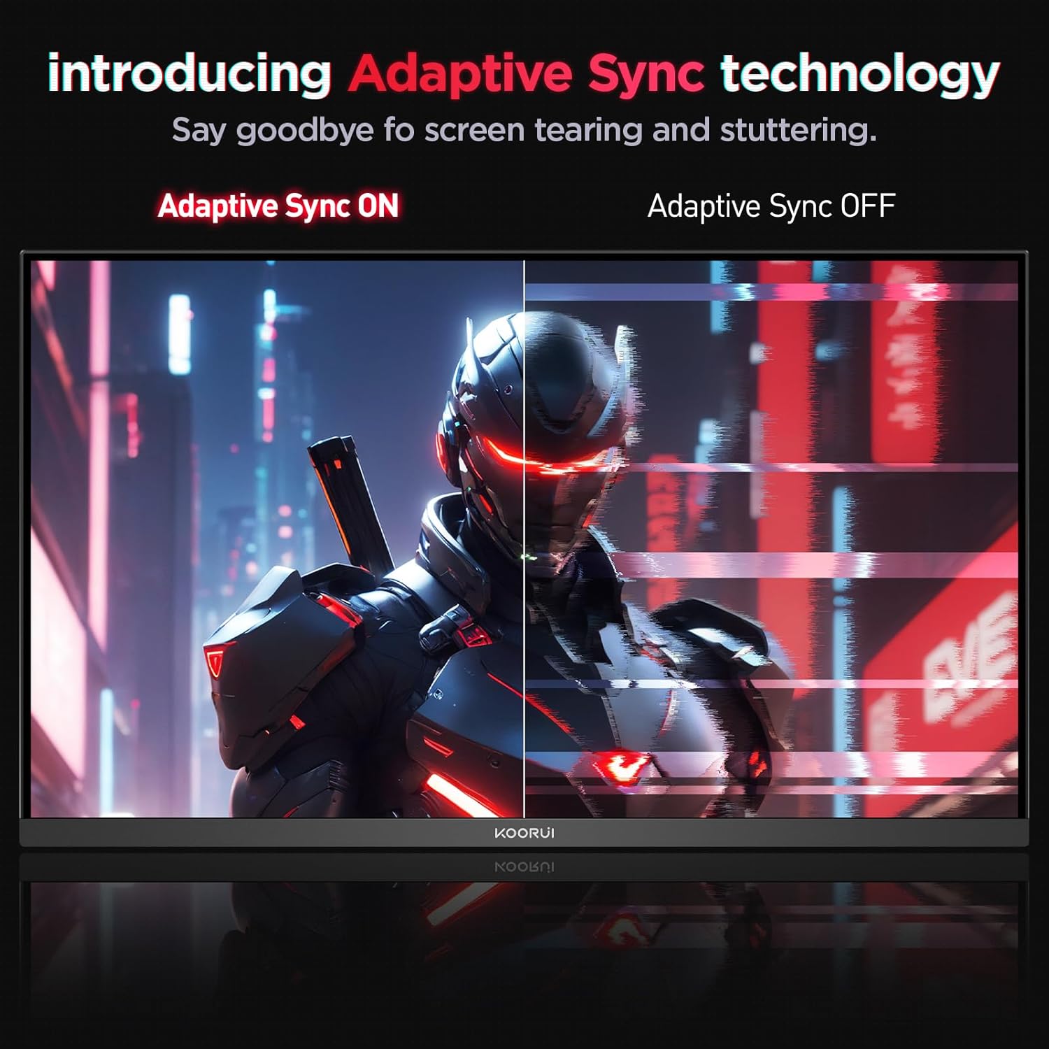 Moniteur de jeu KOORUI G2421V 24 pouces IPS QHD 180 Hz