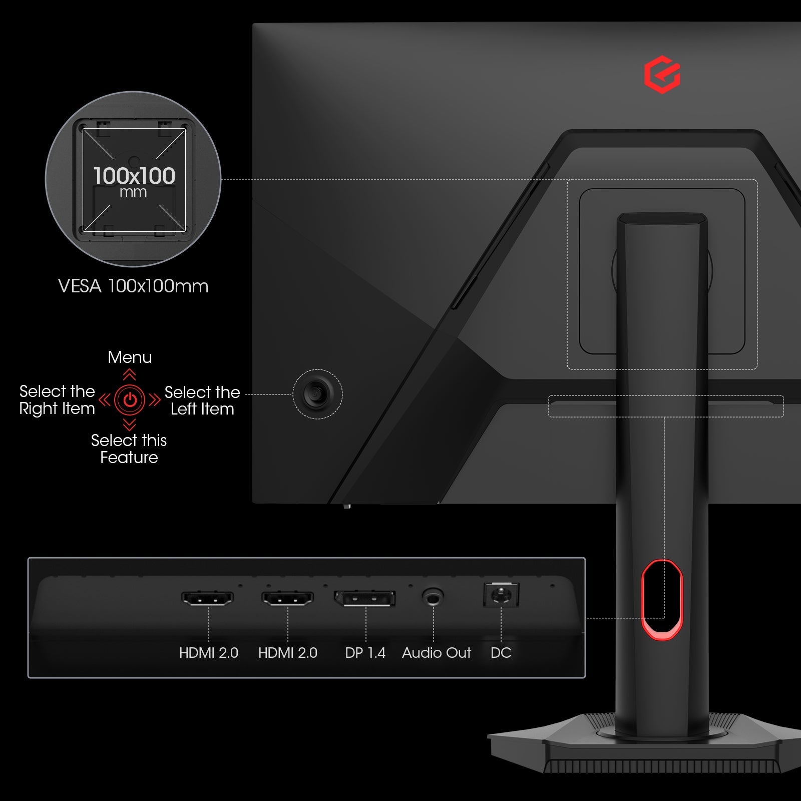 Moniteur de jeu KOORUI S2721PM 27 pouces IPS/MINI LED QHD 200 Hz