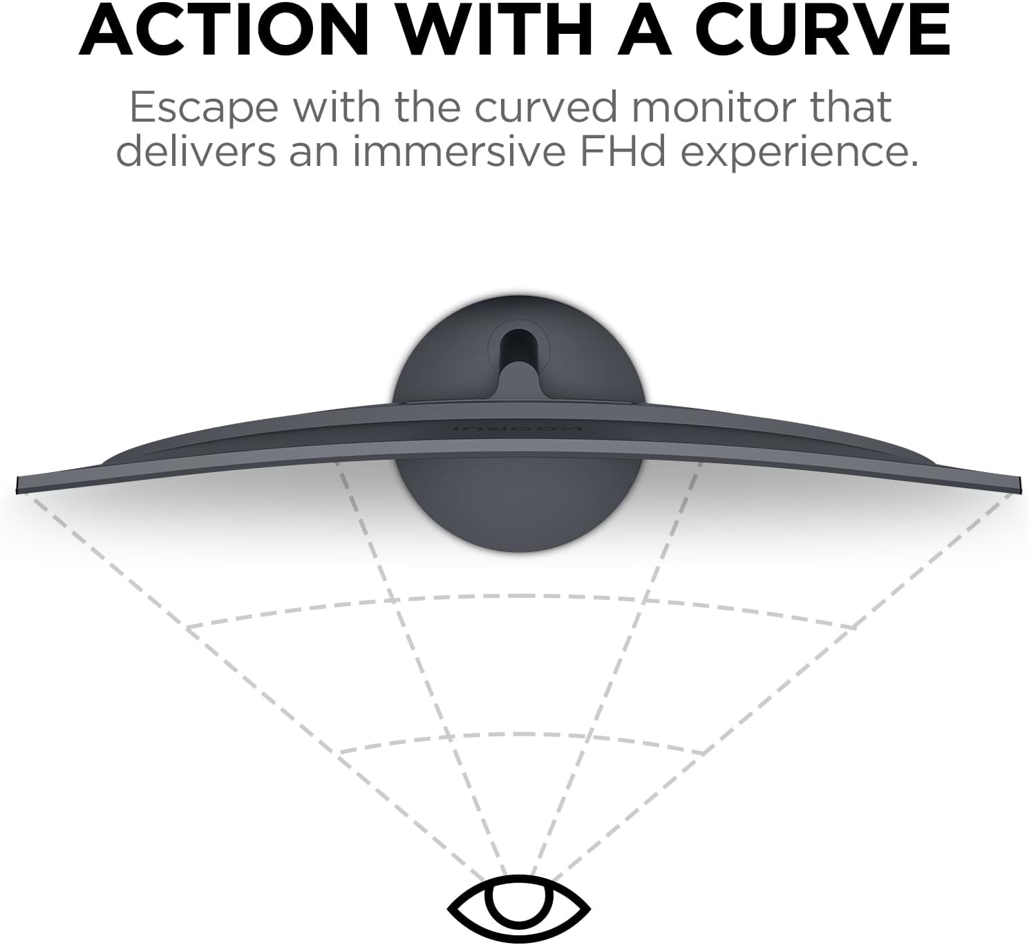 Moniteur de jeu incurvé KOORUI 27N5CA 27 pouces VA FHD 75 Hz