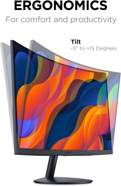 Moniteur de jeu incurvé KOORUI 27N5CA 27 pouces VA FHD 75 Hz 