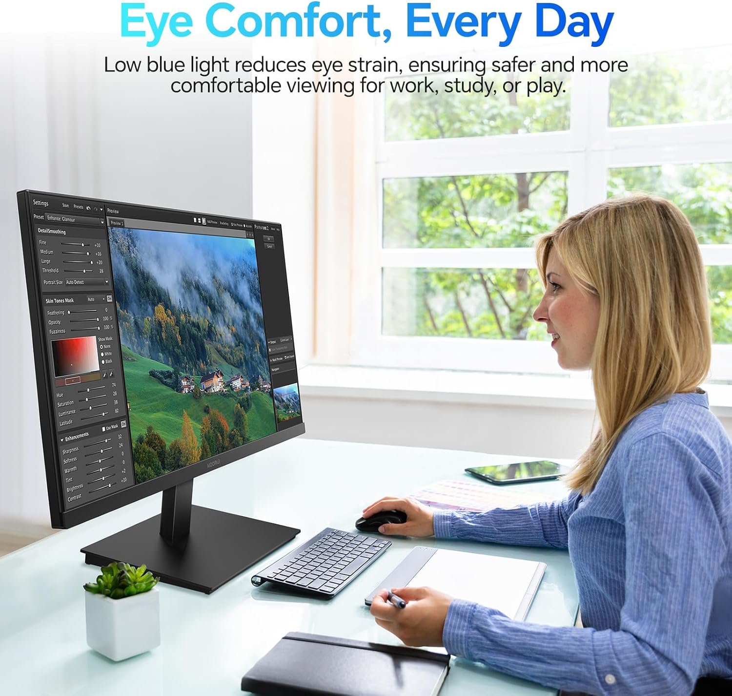 Moniteur professionnel KOORUI E2411H 24 pouces IPS FHD 120 Hz 