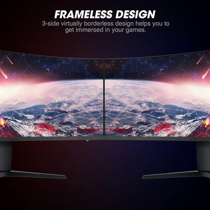 Moniteur de jeu incurvé KOORUI 34E6UC 34 pouces VA WQHD 165 Hz 