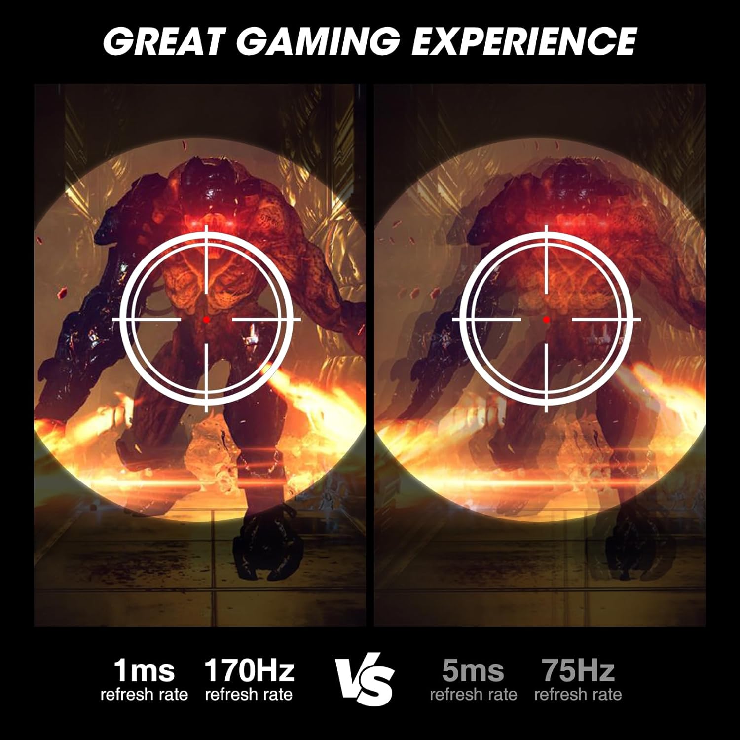 Moniteur de jeu KOORUI GN07 27 pouces IPS QHD 170 Hz 