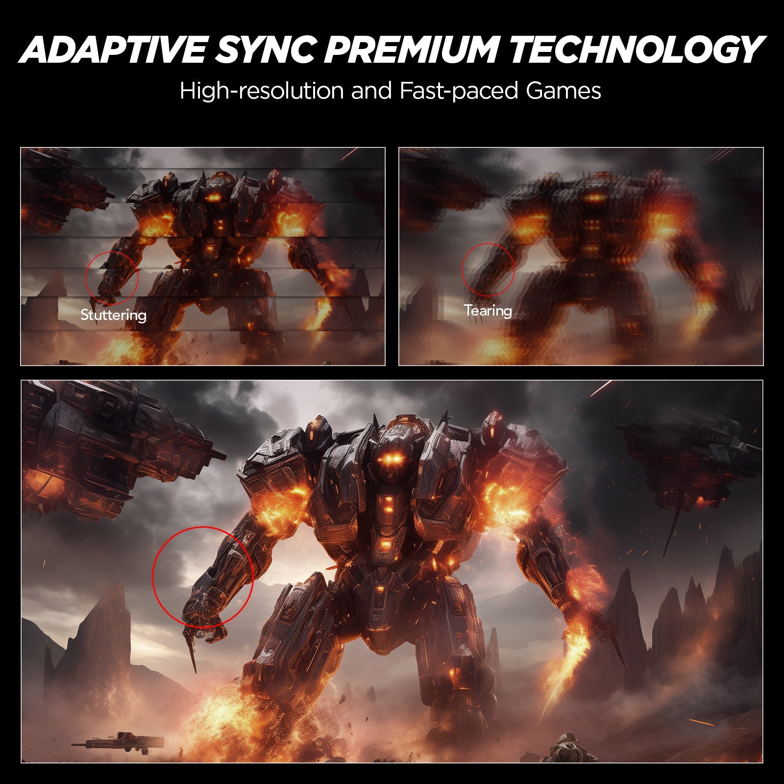 Moniteur de jeu KOORUI G2511E 25 pouces IPS FHD 320 Hz 