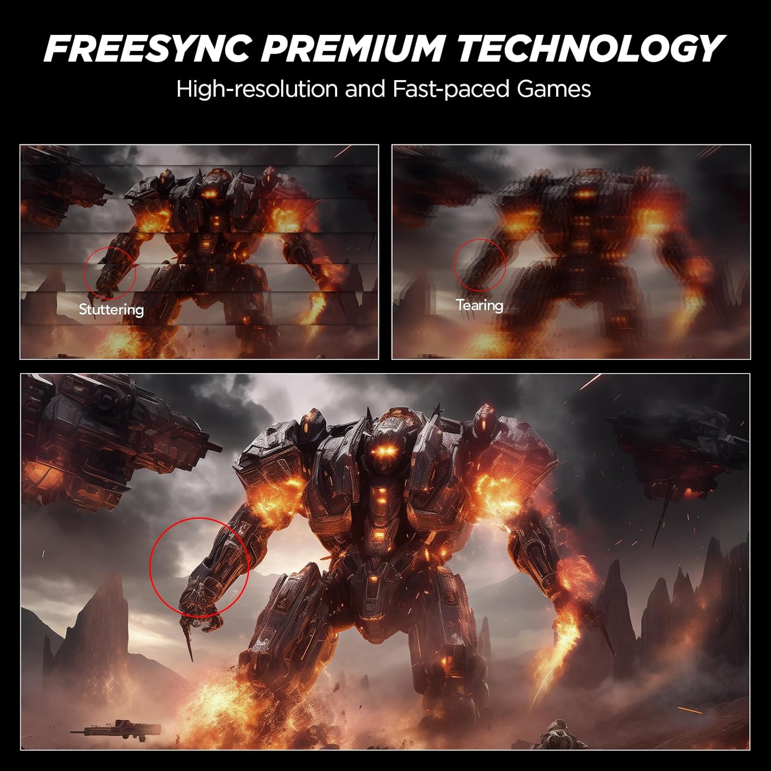 Moniteur de jeu KOORUI G2711P 27 pouces IPS FHD 200 Hz 